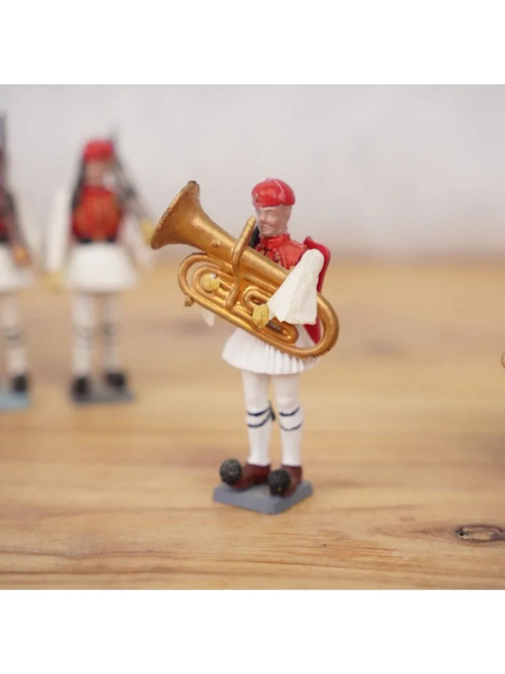 Vintage Aohna Greek Toy Soldiers Set of 13 Evzone Guard Soldiers & Musicians